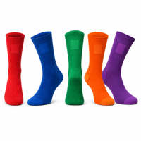 Chaussettes de sport personnalisées en polyester et élasthanne gris, respirantes, anti-transpiration, à compression, pour hommes, vente en gros, logo personnalisé, chaussettes jacquard