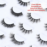 Nouvelles extensions de cils 5D effet naturel, style européen et américain, courtes, en une seule pièce, livre d'échantillons