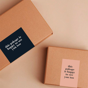 Modern Minimalist <strong>Printable</strong> Seal <strong>Stickers</strong> Shipping &amp; Mailing Box Labels Custom Packaging Seals - Product Image 3