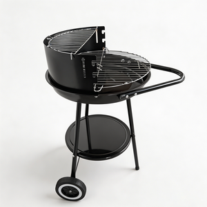 Multi-functional Double Layer <strong>Charcoal</strong> <strong>Kettle</strong> <strong>BBQ</strong> Grill with Warming Rack for Outdoor Garden Family <strong>BBQ</strong> - Product Image 4