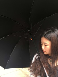 Parasol solaire anti-UV de 30 pouces, couleur noire, 8K, rechargeable par USB et solaire - Product Image 3