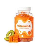 Bonbons gélifiés à la vitamine C de qualité supérieure OEM 250 mg, gommes à l'acide hyaluronique, saveur fruitée pour adultes et adolescents