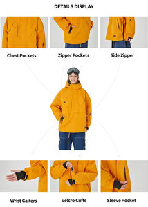 Traje de Esquí Estilo Americano SNOWVERB, Nuevo Top para <span class=keywords><strong>Mujer</strong></span>, Mono para Hombre, 3 Capas, Cremallera, Profesional, Impermeable, Cortavientos, a Prueba de Nieve, Cálido - Product Image 4