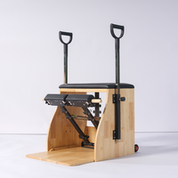 Nouvelle vente chaude Studio fitness exercice réformateur stabilité bois de chêne wunda combo pilates chaise