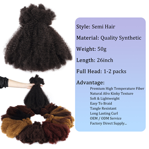 OrientFashion Tissage Semi-Naturel Cheveux Synthétiques de Luxe Mélange de Cheveux pour Tresses, Tresses Fulani, <span class=keywords><strong>Dreadlocks</strong></span> Artificielles - Product Image 3