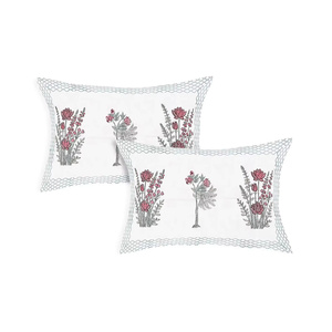 Couvre-lit Bohème Fait Main en Coton Indien Respirant 300 Fils, Imprimé Floral Ethnique de Qualité Supérieure, Motif Jaipur, Taille King pour Chambre à Coucher - Product Image 3