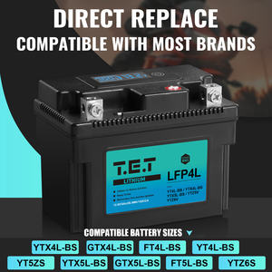 Baterai Starter Motor T.E.T LFP4L-BS 12.8V 3Ah LiFePO4 (dengan Bluetooth & BMS Opsional) - Product Image 4