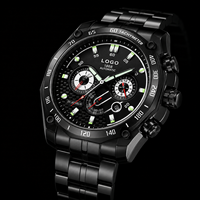 Reloj Mecánico Automático Multifuncional de Lujo, con Manecillas Luminosas de Acero Inoxidable, Resistente al Agua 30M