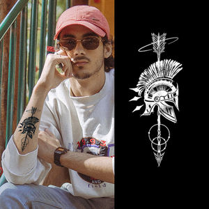 สติกเกอร์ลาย<span class=keywords><strong>สัก</strong></span>ชั่วคราวลายดอกไม้สีดำแบบสมุนไพรกันน้ำ ดีไซน์ฮันนา <span class=keywords><strong>ลาย</strong></span>ดอกไม้สีดำ - Product Image 1