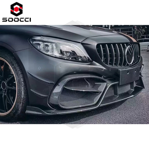 Juego de parachoques delantero de estilo IMP de fibra de medio carbono para <span class=keywords><strong>Mercedes</strong></span> <span class=keywords><strong>Benz</strong></span> Clase C W205 AMG C63 C43, divisor de labios delantero deportivo, accesorios para coche - Product Image 6