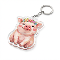 Vente directe d'usine, porte-clés en acrylique anime, cadeau pour membre de club de fitness, porte-clés en acrylique personnalisés