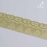 2023 nouveau fil de soie doré lacets tressés garnitures Crochet dentelle tissu ruban bricolage robe décor sangle coudre accessoires