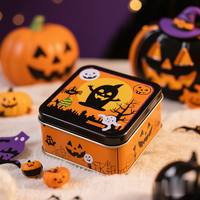 Nouveau pot cadeau personnalisé pour Halloween boîte en fer blanc en forme de pot à bonbons boîte cadeau créative d'emballage en métal pour enfants