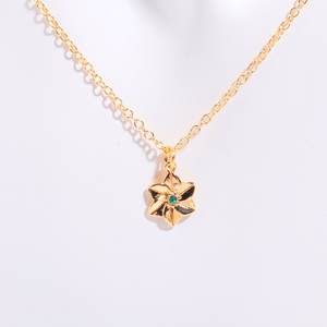 2024 Offre Spéciale 18K plaqué or laiton lien chaîne collier Lotus fleur <span class=keywords><strong>de</strong></span> <span class=keywords><strong>naissance</strong></span> pendentif pour le mois <span class=keywords><strong>de</strong></span> <span class=keywords><strong>naissance</strong></span> des femmes - Product Image 4