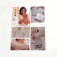 Pochette pliante personnalisée pour affiche imprimée offset, en carton, papier d'art et carton ondulé, pour dépliant et prospectus