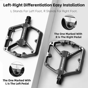 पश्चिम बाइकिंग साइकिल पेडल एल्यूमीनियम मिश्र धातु हल्के सड़क बाइक एमटीबी भागों असर तय गियर सवारी पेडल सायक्लिंग गैर पर्ची पैडल - Product Image 4
