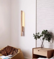 Lampe murale en pierre 3D imprimée, style scandinave moderne et créatif, forme de bande longue, lumière blanche neutre, intensité réglable, décoration de salon