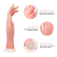 Main Silicone pliable pour ongles, outil de manucure professionnelle, entraînement Nail Art, acrylique, 1 pièce