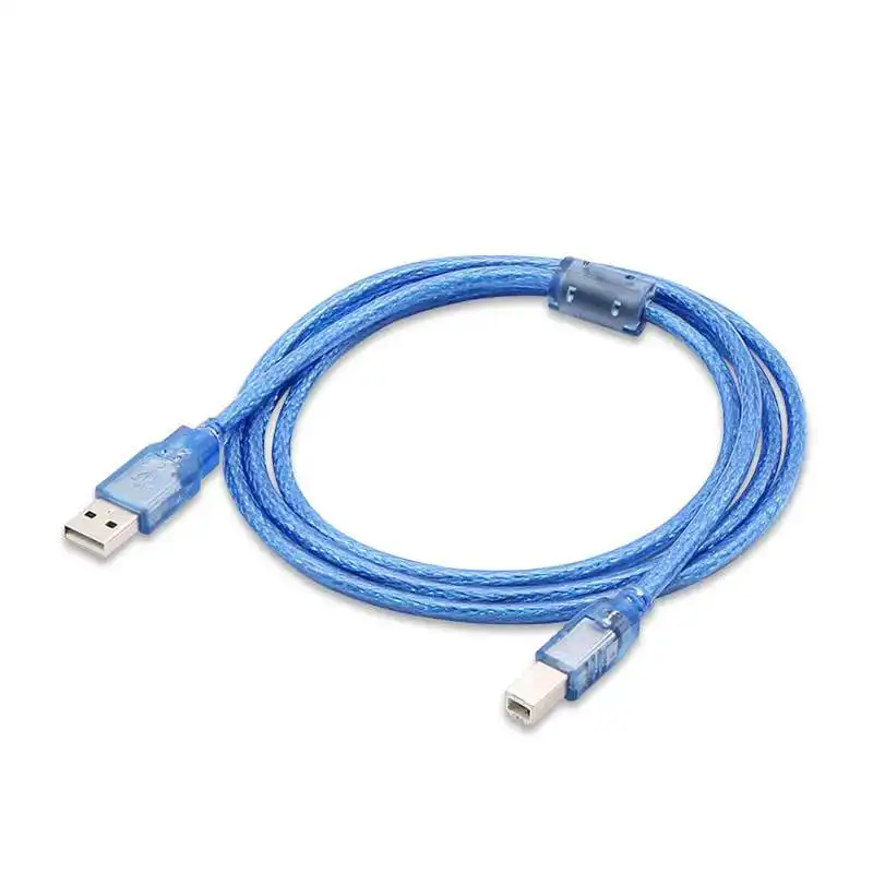 بوجو جديد المنتج بالجملة عالية الجودة الأزرق 1m USB وذكر إلى B كابل موصل ذكر ماسحة كابل طابعة عالية السرعة نقل