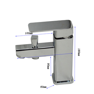 Robinet de lavabo carré à double usage avec douchette, robinet de lavabo multifonction chaud et froid - Product Image 3
