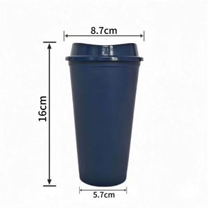 Gobelets de voyage réutilisables personnalisés avec couvercles 16 oz – Bouteilles d'eau en plastique pour fêtes, tasses et mugs en gros pour thé glacé - Product Image 3