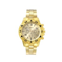 Jam Tangan Quartz Pria Grosir, Kaca Alloy, Dial Tiga Mata, Personalisasi, 42mm, Ketebalan 14mm, untuk Hari Ayah dan Thanksgiving