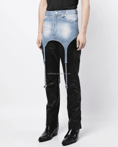 Unisexe Femmes et Hommes Coton Y2K Vintage Jarretière Stonewashed Denim Jupe Denim Jarretière Jupe - Product Image 2