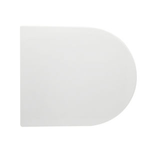 Siège de toilette Mod Td9 Forme 7 Blanc Fermeture douce 53 cm de longueur 38 cm de largeur - Product Image 1