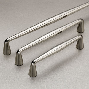 Zink legierung Long Strip Griffe Küchen schränke Pull Silver Möbel Türgriffe Schublade Knopf Möbel Hardware - Product Image 3