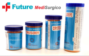 Bandages en crêpe élastiques en coton de qualité hospitalière Crystal Hygiene avec clips, certifiés CE, 42 unités, 6 cm x 4 mètres. (Étiré) - Product Image 3