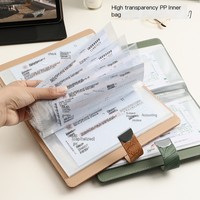 Carnet de notes en cuir A6 imprimé personnalisé Magnétique Journaux à feuilles mobiles Planificateur Journal quotidien Serrure à combinaison Cahier d'exercices Budget