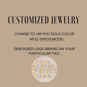 Collar <span class=keywords><strong>con</strong></span> Colgante Personalizado, Grabado, Pulido Espejo, Logotipo Grabado, Acero Inoxidable, Chapado en Oro de 18k, Nombre Personalizado, Metal, Regalo Moderno - Product Image 6