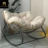 Fauteuil inclinable et à bascule moderne de luxe léger, monoplace, pour salon, chambre et appartement, écologique et durable