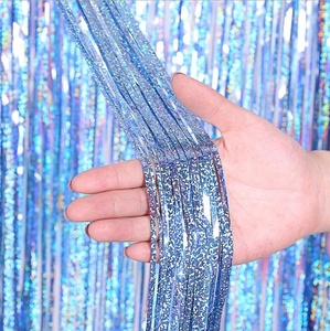 1x2M Glitter Tinsel Fringe Foil Laser Curtain Wedding Tent Backdrop and Party <strong>Wall</strong> <strong>Decoration</strong> - Product Image 4