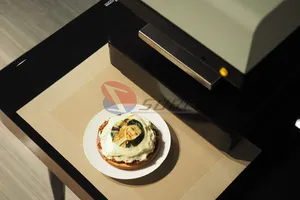 चॉकलेट DIY स्वफ़ोटो कॉफी प्रिंटर मशीन नई डिजाइन 3D केक प्रिंटर कीमत