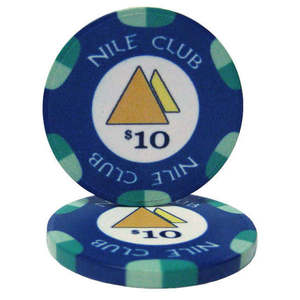 Jetons de poker en céramique Nile Club 10 grammes - Product Image 6