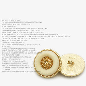 Botones Elegantes de Camelia de Terciopelo Blanco, Flor de Resina con Tallo Dorado para Traje de Tweed - Product Image 2