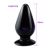 Super Grand XXL Jouet Anal en Silicone Souple pour Hommes et Femmes, Plug Anal Solide en Gelée pour le Sexe Masculin et Féminin