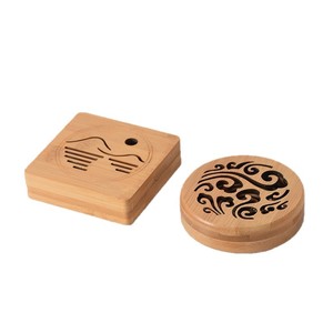 Bamboo <b>Incense</b> <b>Box</b> With Engraved Design For Aromatherapy Diffuser Use Customizable Size And Thickness Hand Made - Product Image 2