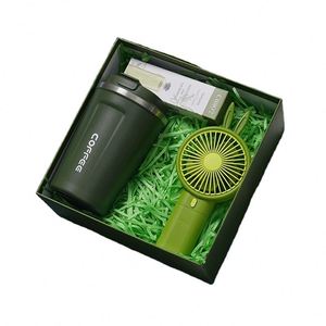 MAXFREE Summer Souvenirs Cartoon Style Paper Material Mini Fan Umbrella <b>Gift</b> Box Portable Wedding Mother's Day Promotional <b>Gift</b> - Product Image 1