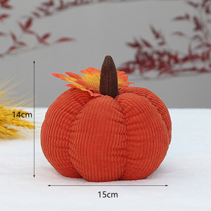 Suministro Directo de Fábrica: Adornos para el Hogar, Decoración Otoñal de Pana Tejida para el Día de Acción de Gracias, Calabaza - Product Image 5