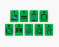 160 tuiles de Mahjong américain de luxe en acrylique gravé, à double motif, jeu de table de société, cadeau de fêtes, pour le voyage