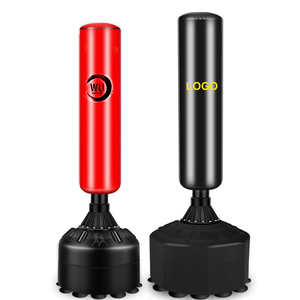 Professional custom logo Gym Equipment Free standing stand up kick boxing punching bag with sucker