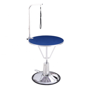 MESA DE ASEO hidráulica para mascotas, altura ajustable, rotación de 360 grados, redonda, eléctrica - Product Image 1