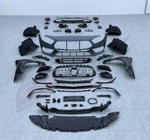 A45 กว้าง Body Kit สําหรับ Benz W177 A180 <span class=keywords><strong>A250</strong></span> A35 Facelift กว้าง <span class=keywords><strong>AMG</strong></span> A45 ด้านหน้ากันชนตะแกรง Fender ท่อไอเสีย 2019-2024 - Product Image 6