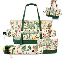 Amerikanisches Mahjong-Set mit 4 Mahjong-Stein-Taschen, Mahjong-Ständern und Mahjong-Matte