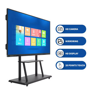 Tableau blanc numérique interactif HONGNUO 75'' <span class=keywords><strong>86</strong></span>'' pour salle de classe, écran tactile 20 points, panneau plat intelligent, tableau blanc interactif - Product Image 1