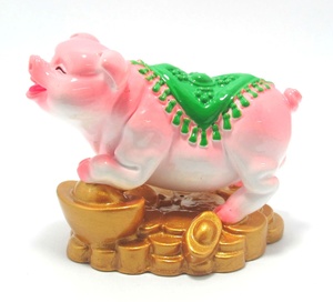 Figurine en polyrésine de cochon porte-bonheur personnalisable Décoration de maison de style artificiel et cadeau souvenir de l'usine du Vietnam - Product Image 2