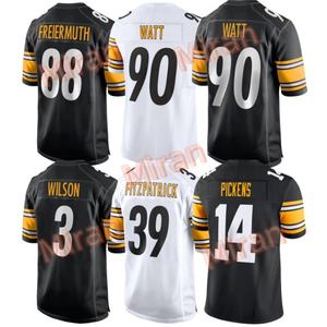 Heren Voetbaltruien #90 T. J. Watt #2 Justin Fields #8 Pickett #6 Queen #24 Porter Gestikt Beperkte Voetbalshirts - Product Image 1