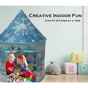 Maison de jeu pliable pour l'extérieur, tente de <span class=keywords><strong>princesse</strong></span> <span class=keywords><strong>des</strong></span> <span class=keywords><strong>neiges</strong></span> de haute qualité, tente yourte mongole pour enfants - Product Image 2